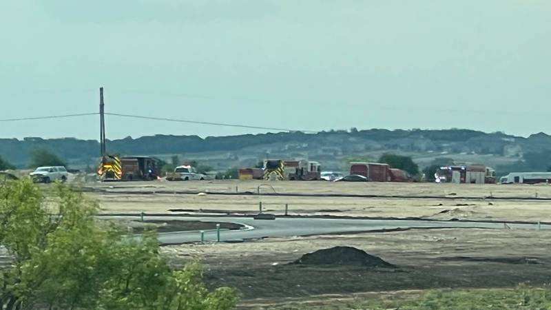 A trench collapse in Jarrell, Texas, has trapped two workers.