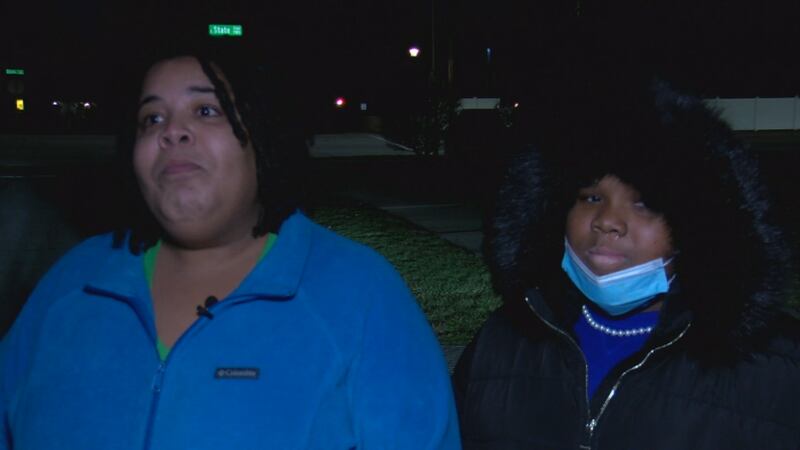 Lauren and Brooke-Lynn Dewitt react to Thursday's early morning crash leaving a 13-year-old boy...