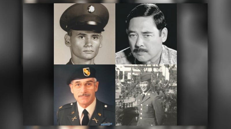 Photo of Staff Sergeant Edward N. Kaneshiro, Specialist 5 Dwight W. Birdwell, Specialist 5...
