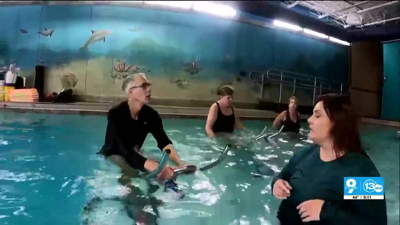 13abc's Lee Conklin learns the in's and out's of aquafit.