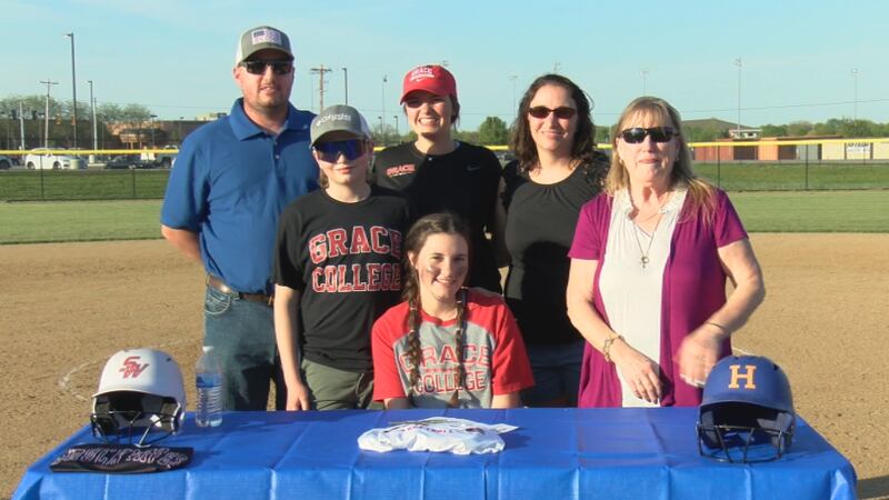 Homestead's Grace Swangin signs With Grace Softball,