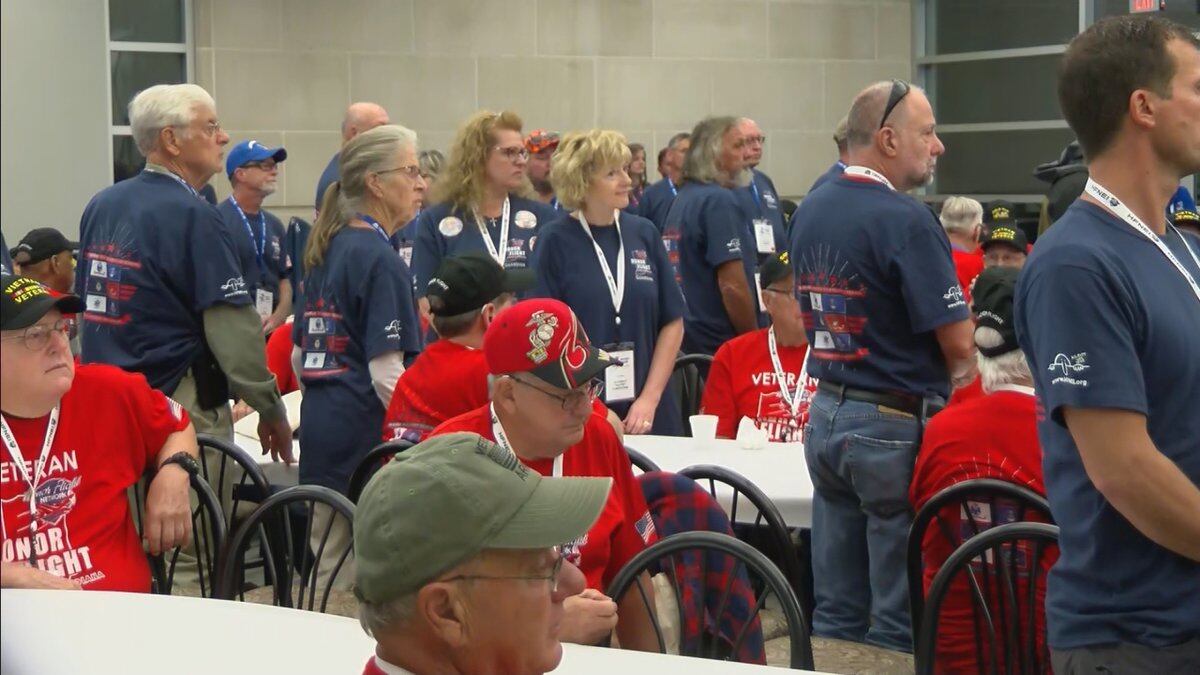 85 veterans were honored Wednesday morning for the 38th Honor Flight Northeast Indiana (HFNEI).