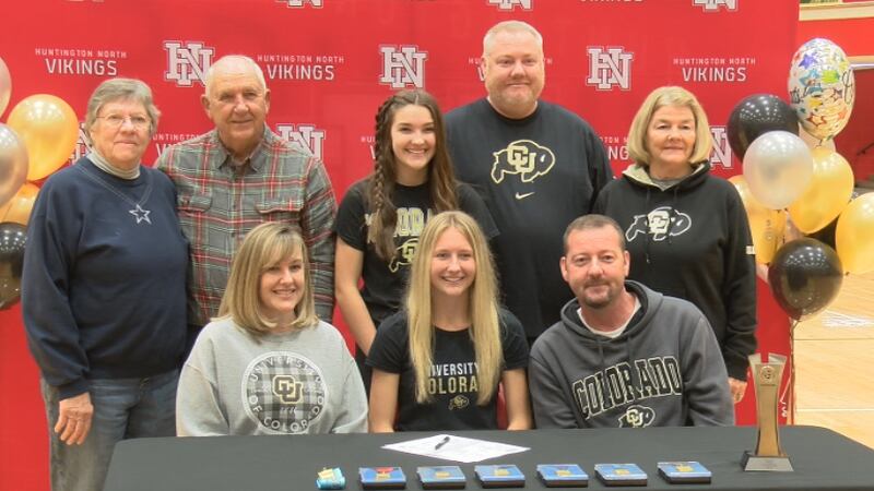 Huntington North's Addison Wiley signs with Colorado track & field and cross country.