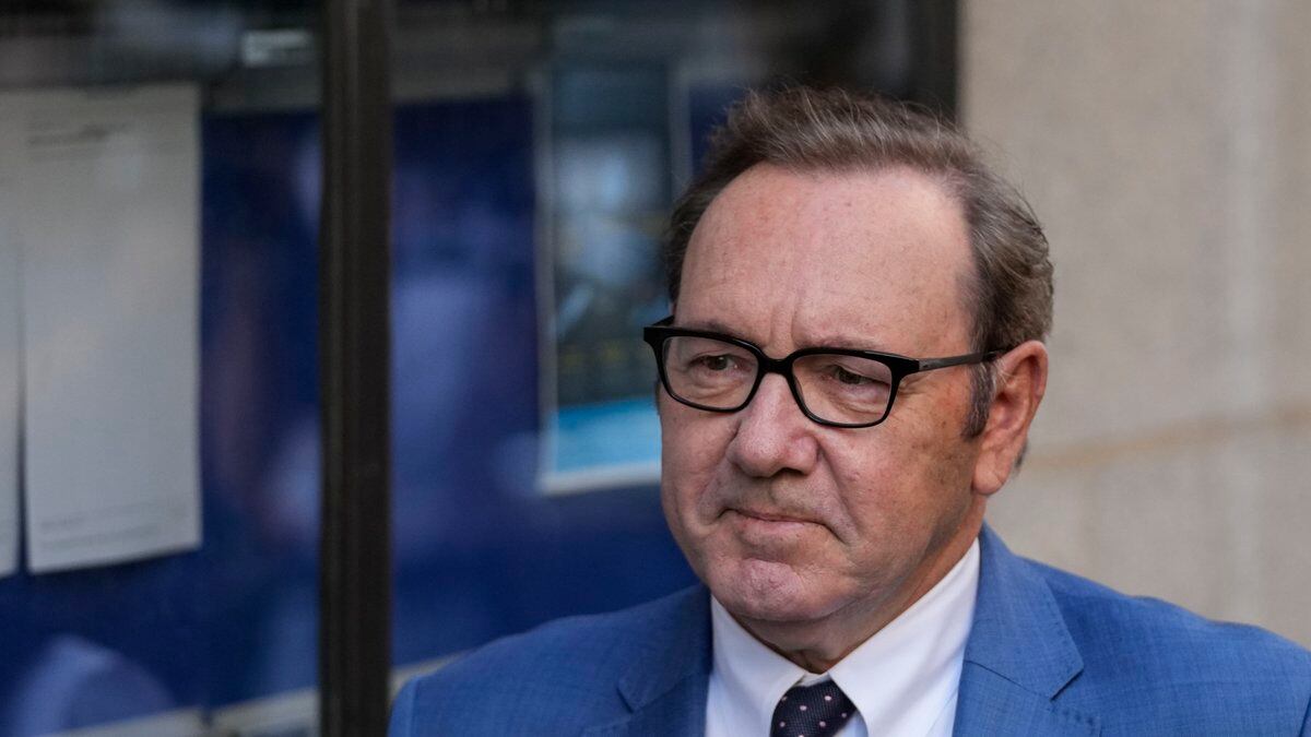 FILE - Actor Kevin Spacey arrives at the Old Bailey, in London, on July 14, 2022. A judge on...