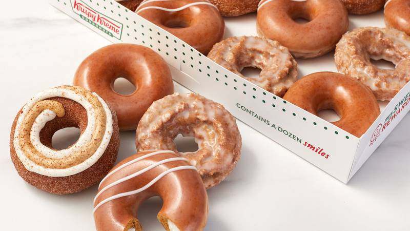 Beginning Aug. 8, fans can enjoy six pumpkin spice doughnuts and beverages, including new...