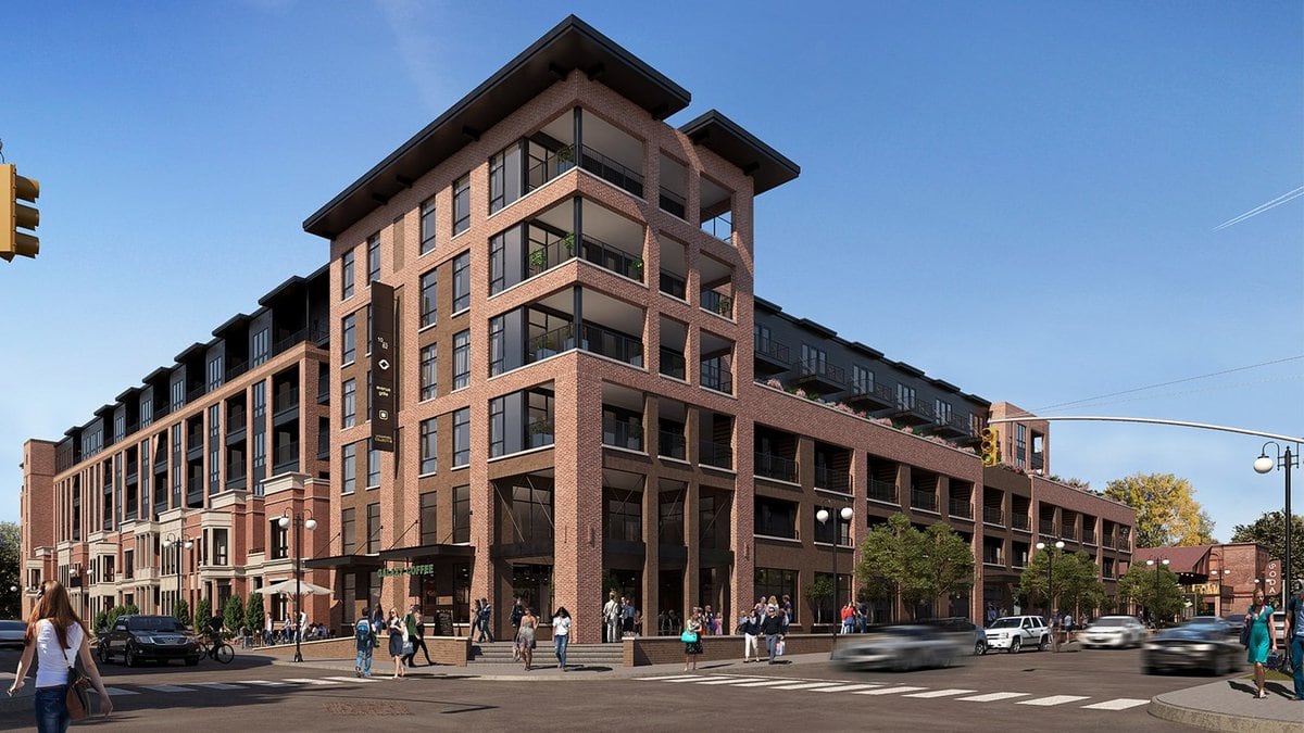 Lofts at Headwaters Park mixed use project - rendering