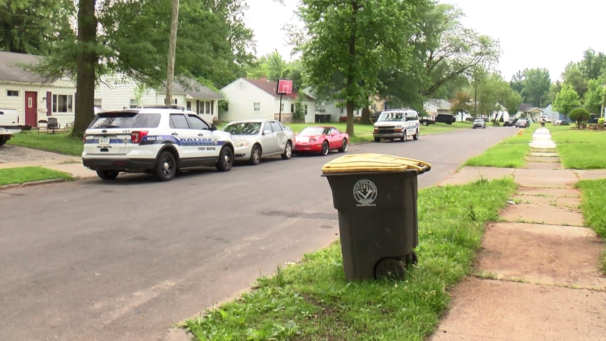 Fort Wayne police investigate a shooting in the 5000 block of Oliver Street, Sunday, June 12,...