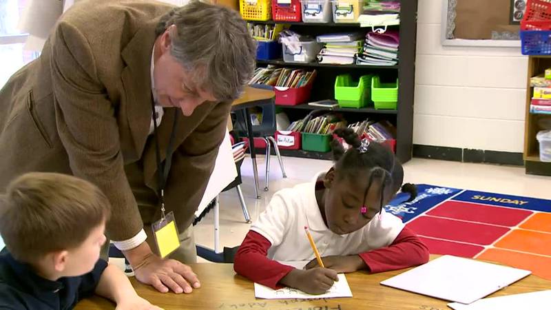 A doctor in Louisville is working as a substitute teacher to meet a need in the community.