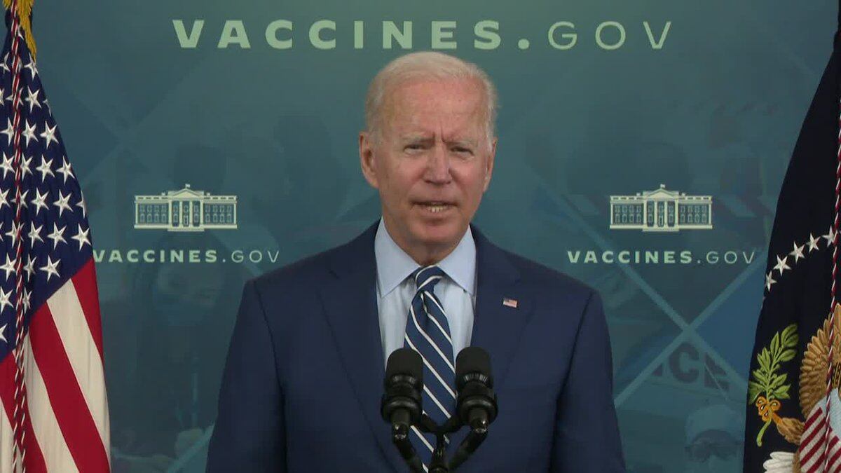 President Joe Biden asked Americans to get vaccinated, as it could save their lives and the...