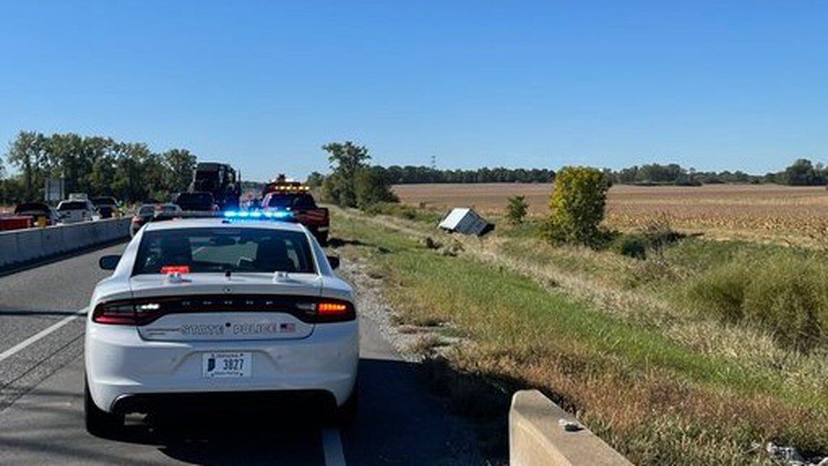 ISP says to avoid the area of southbound I-69 near the 300 mile-marker, just south of US 24, as...